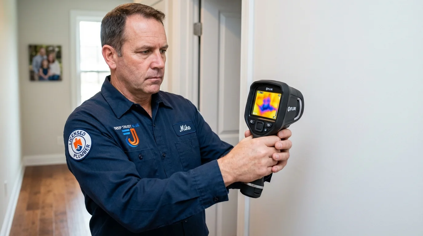 Thermal imaging leak detection by Johns Plumbing LLC in Posen